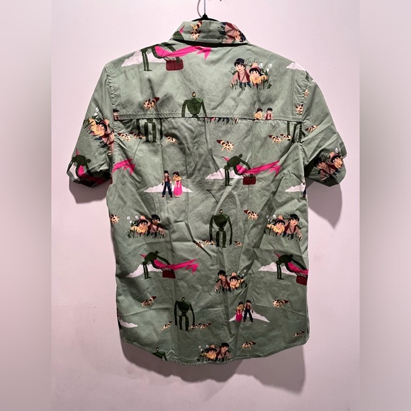 Studio Castle in the Sky Pazu, Sheeta, and Friends Woven Button-Up ( Small) - Picture 3 of 7